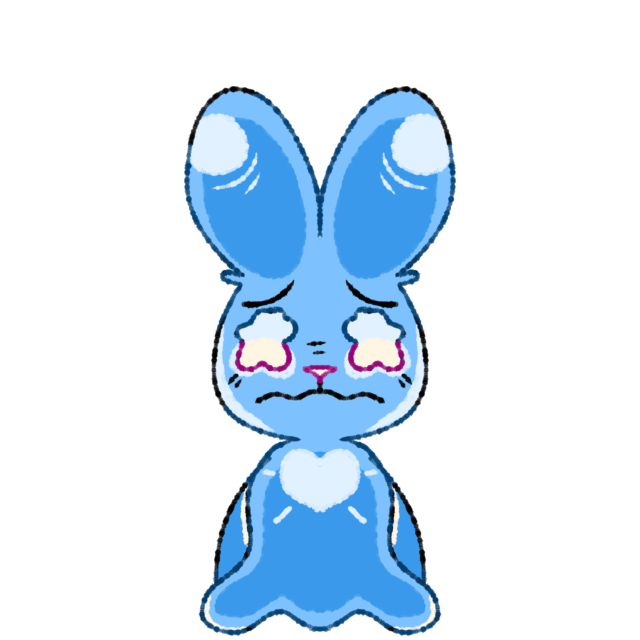 A blue Goobun GIF.